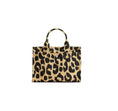 Load image into Gallery viewer, Coach Women's Cargo Tote Bag 20 With Leopard Print Silver/Black