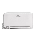 Load image into Gallery viewer, Coach Women's Long Zip Around Wallet Silver/Light Silver