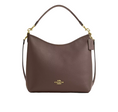 Load image into Gallery viewer, Coach Women's Laurel Large Shoulder Bag Gold/Dark Stone