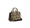 Load image into Gallery viewer, Coach Women's Cargo Tote Bag 20 With Leopard Print Silver/Black