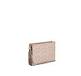 Load image into Gallery viewer, Coach Women's Slim Crossbody Bag In Signature Canvas Silver/Sand/Taupe