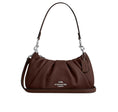 Load image into Gallery viewer, Coach Women's Teri Shoulder Bag With Ruching Silver/Maple