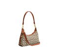 Load image into Gallery viewer, Coach Women's Juliet Shoulder Bag 25 In Signature Textile Jacquard Brass/Cocoa Burnished Amber