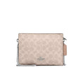 Load image into Gallery viewer, Coach Women's Slim Crossbody Bag In Signature Canvas Silver/Sand/Taupe
