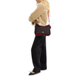 Load image into Gallery viewer, Coach Women's Laurel Shoulder Bag In Signature Canvas Gold/Walnut/Bold Red
