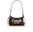 Load image into Gallery viewer, Coach Women's Teri Mini Crossbody Bag In Signature Canvas With Coach Graphic Silver/Walnut/Chalk
