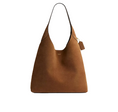 Load image into Gallery viewer, Coach Women's Brooklyn Shoulder Bag 39 Suede/Brass/Cedar
