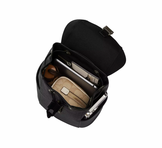 Coach Unisex Racer Pack In Signature Gunmetal/Charcoal/Black
