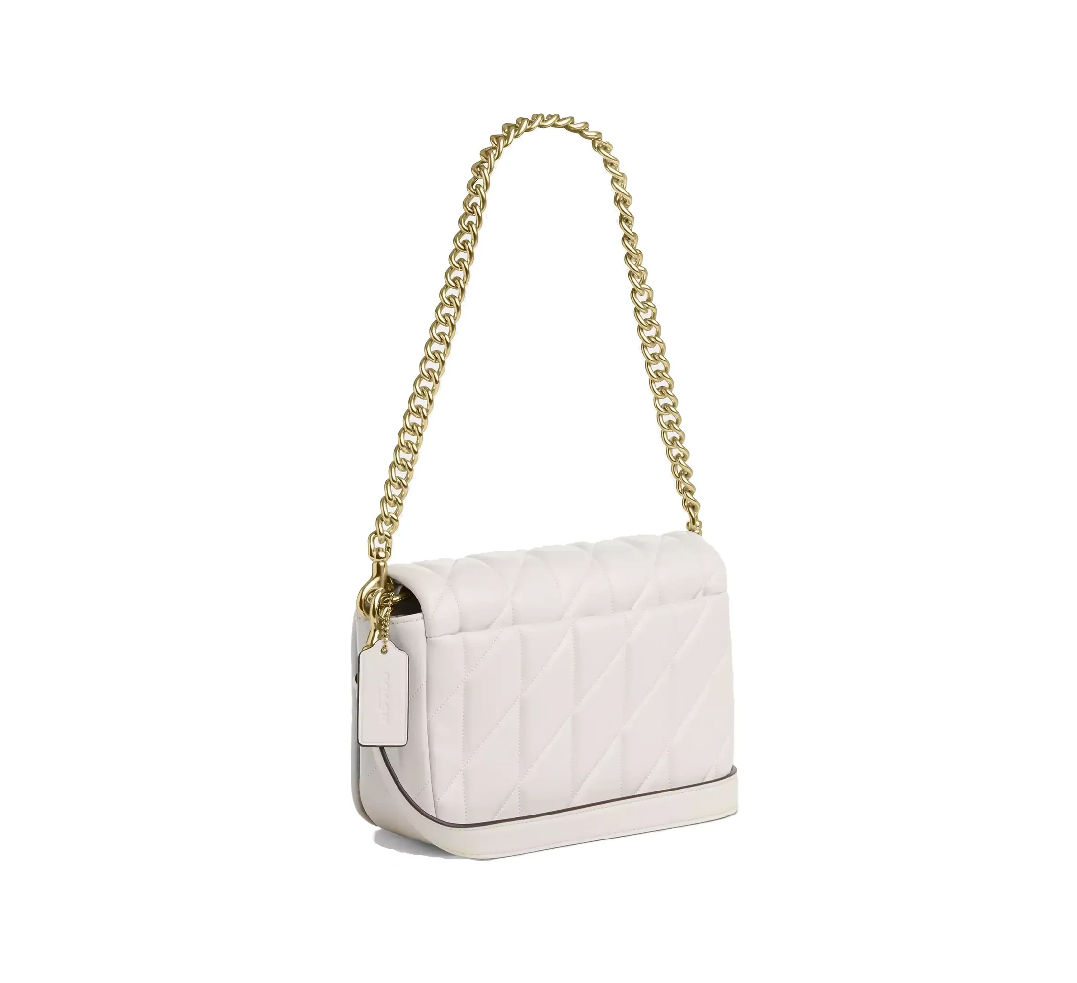 Coach Women's Quinn Bag With Quilting Gold/Chalk