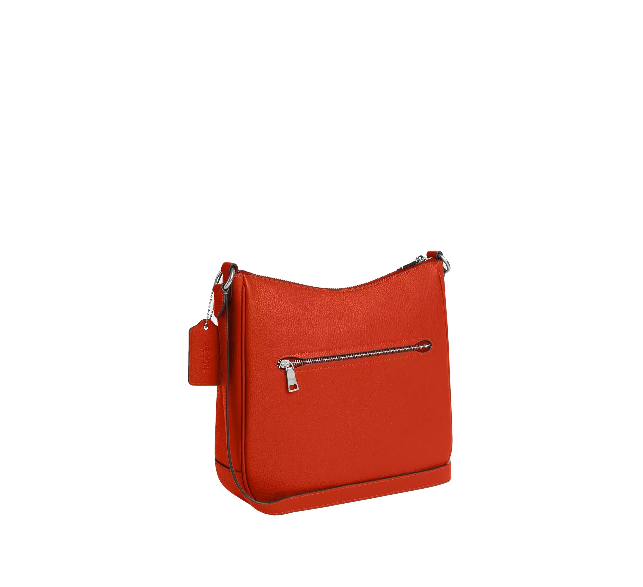 Coach Women's Ellie File Bag Silver/Deep Orange