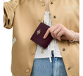 Load image into Gallery viewer, Coach Women's Snap Wallet Gold/Merlot
