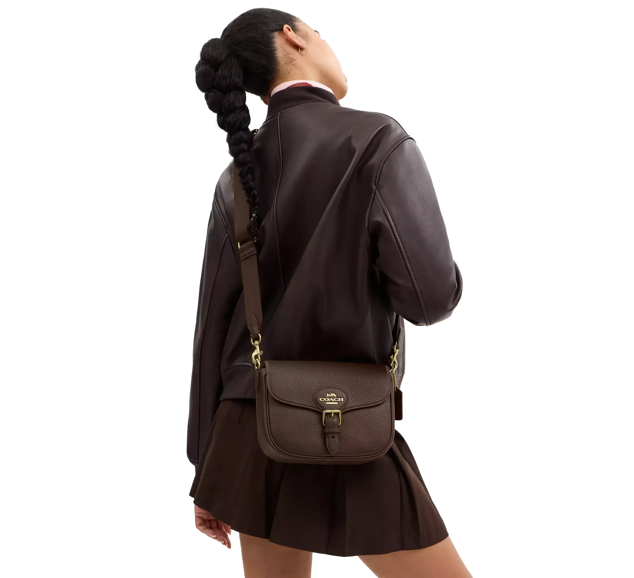 Coach Women's Amelia Saddle Bag Gold/Brown