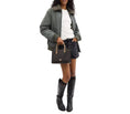 Load image into Gallery viewer, Coach Women's Maggie Small Tote Bag In Blocked Signature Canvas Gold/Walnut/Tan

