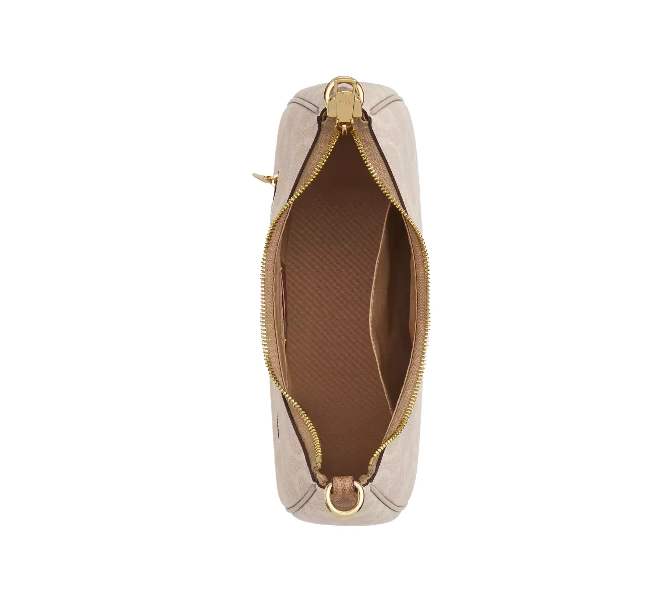 Coach Women's Teri Hobo Bag In Blocked Signature Canvas Gold/Sand/Tan