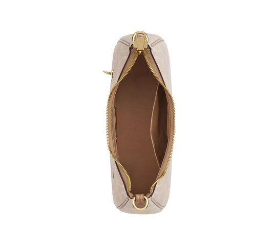 Coach Women's Teri Hobo Bag In Blocked Signature Canvas Gold/Sand/Tan