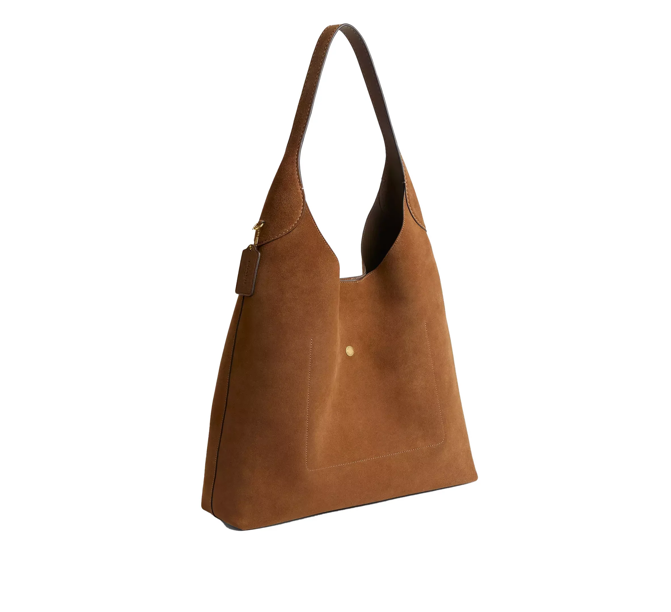 Coach Women's Brooklyn Shoulder Bag 39 Suede/Brass/Cedar