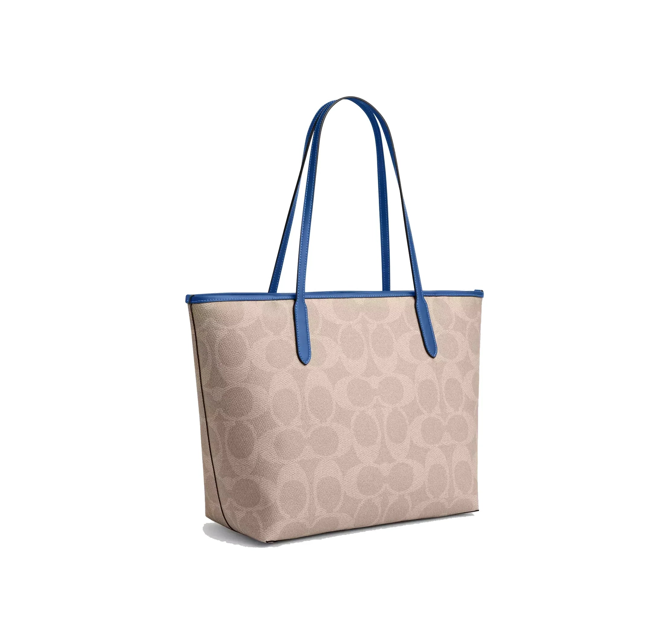 Coach Women's City Tote Bag With Coach Graphic Gold/Sand/Pacific Bright Mineral