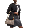 Load image into Gallery viewer, Coach Women's Juliet Shoulder Bag 25 In Signature Textile Jacquard Brass/Cocoa Burnished Amber
