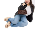 Load image into Gallery viewer, Coach Women's Teri Shoulder Bag With Ruching Silver/Maple
