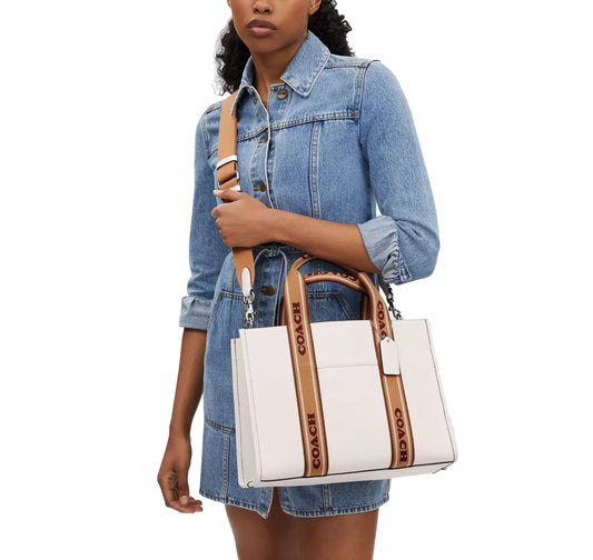 Coach Women's Smith Tote Bag Silver/Chalk Multi